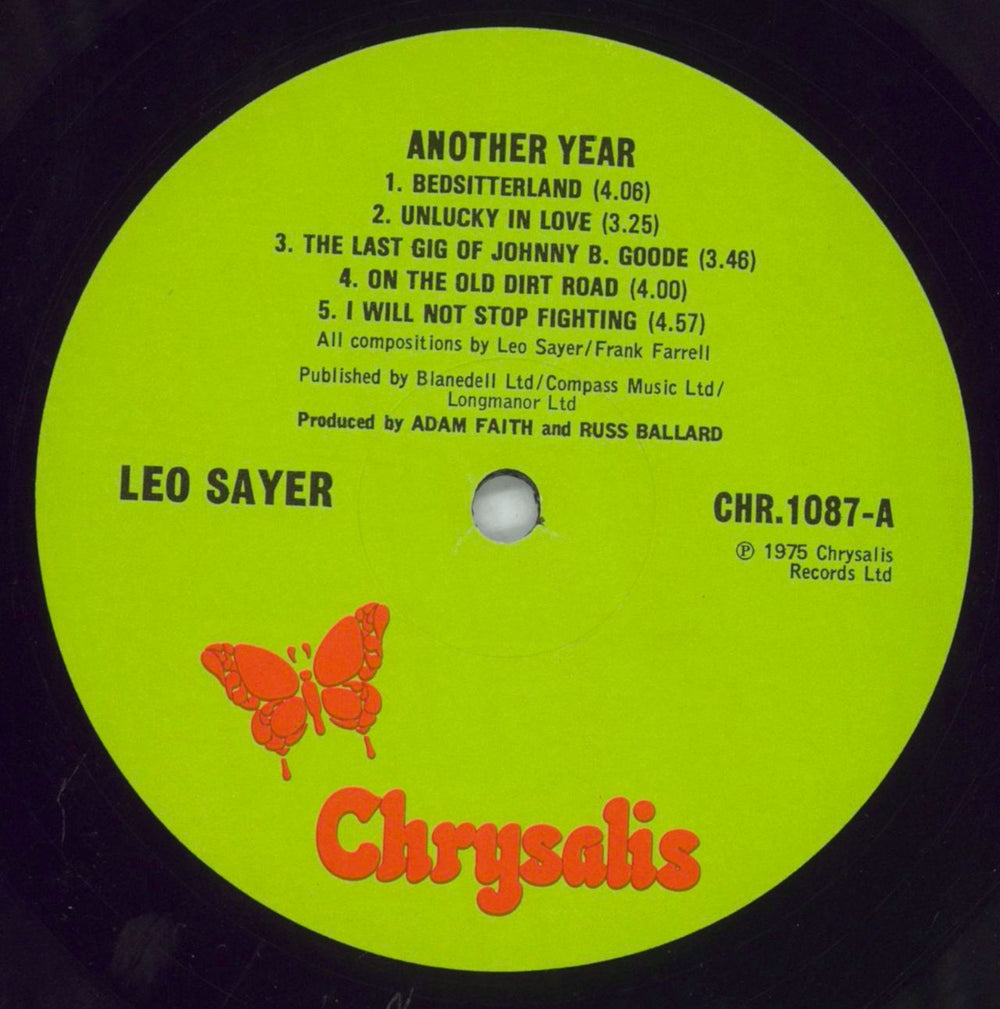 Leo Sayer Another Year - Textured Sleeve UK vinyl LP album (LP record) LSYLPAN826182