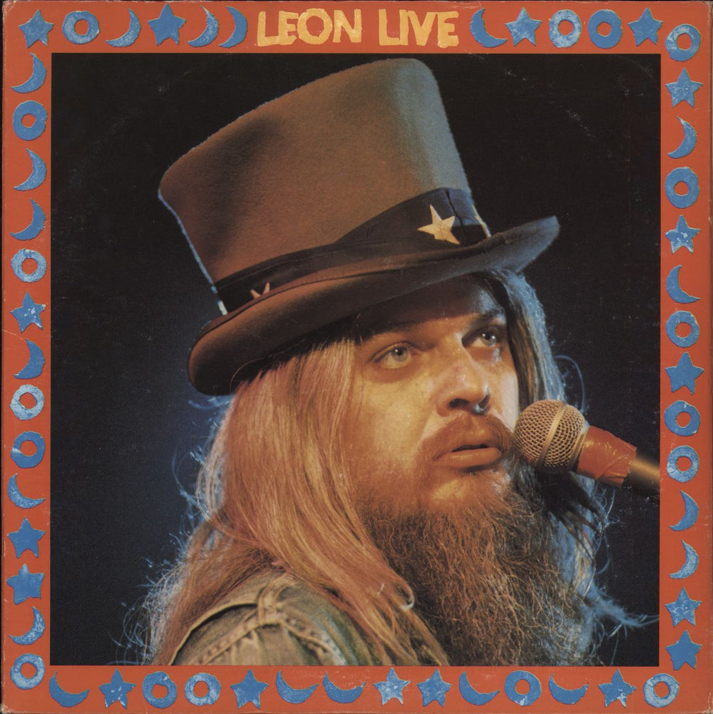 Leon Russell Leon Live + PVC Sleeve UK 3-LP vinyl record set (Triple LP Album) AMLX3801