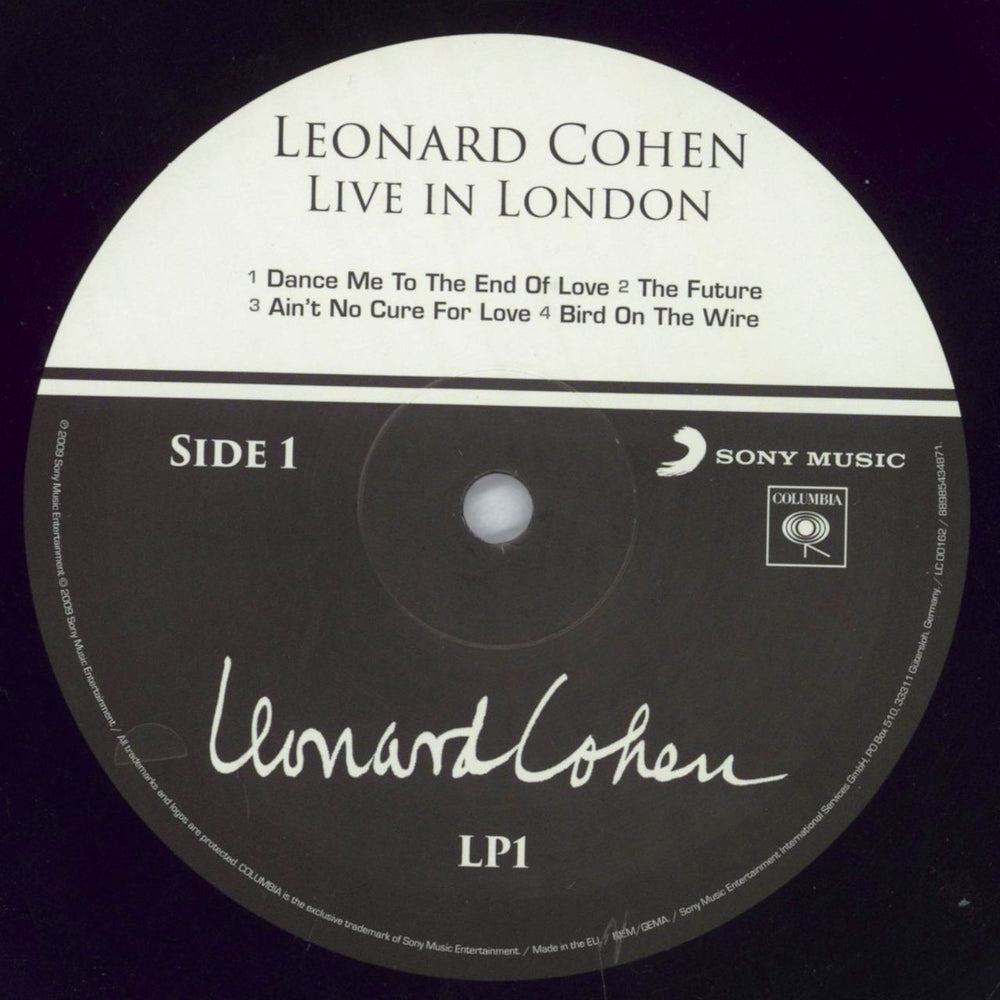 Leonard Cohen Live In London UK 3-LP vinyl record set (Triple LP Album) COH3LLI827587