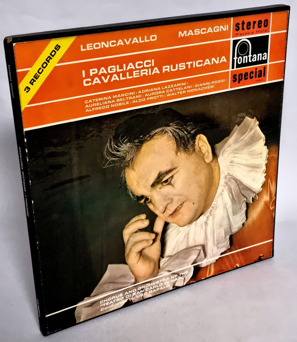 Leoncavallo I Pagliacci / Cavalleria Rusticana UK Vinyl Box Set SFL14002-4