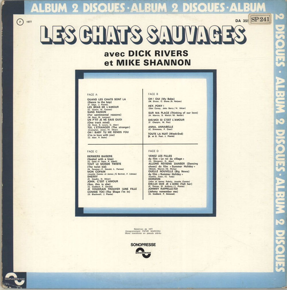 Les Chats Sauvages Les Chats Sauvages French 2-LP vinyl record set (Double LP Album)