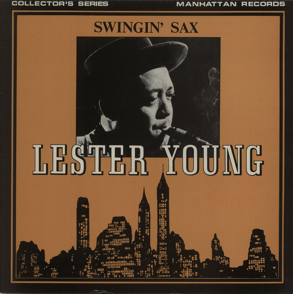 Lester Young Swingin' Sax UK vinyl LP album (LP record) MAN5035