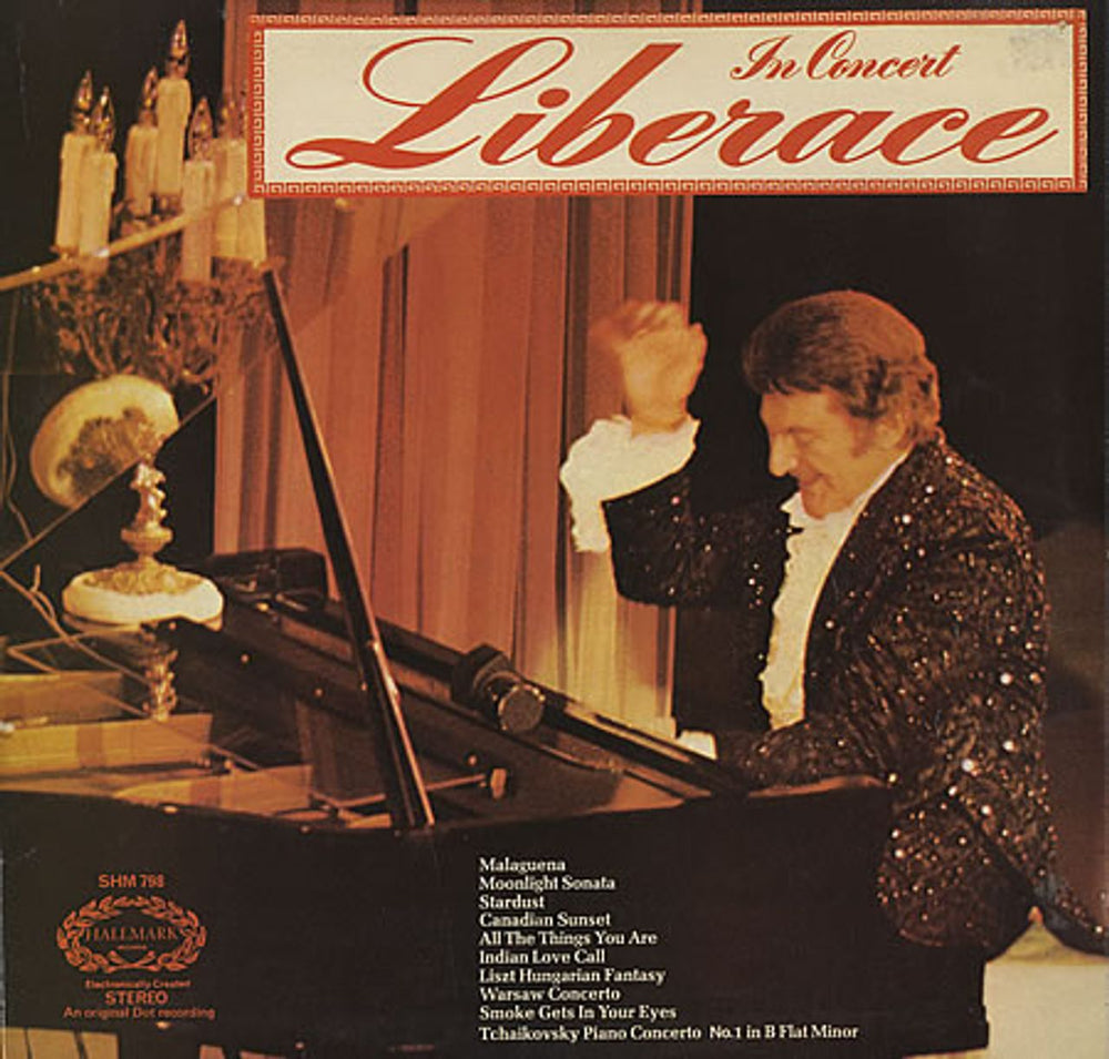 Liberace In Concert UK vinyl LP album (LP record) SHM798