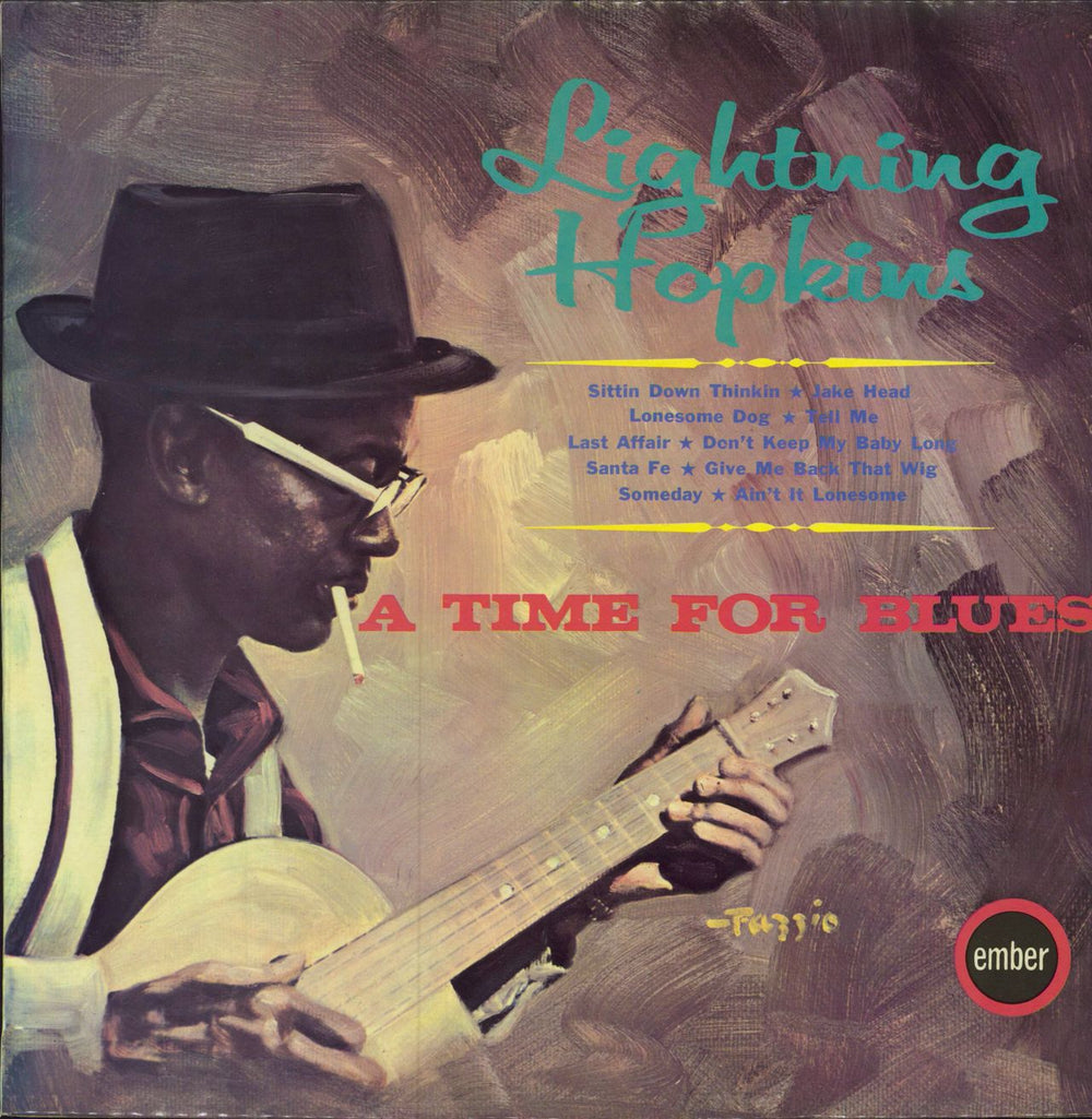 Lightnin' Hopkins A Time For Blues UK vinyl LP album (LP record) EMB3389