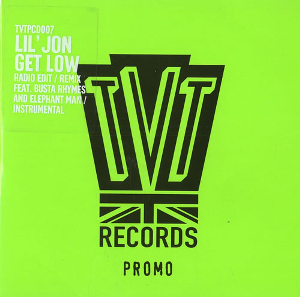 Lil Jon Get Low UK Promo CD-R acetate CD-R ACETATE