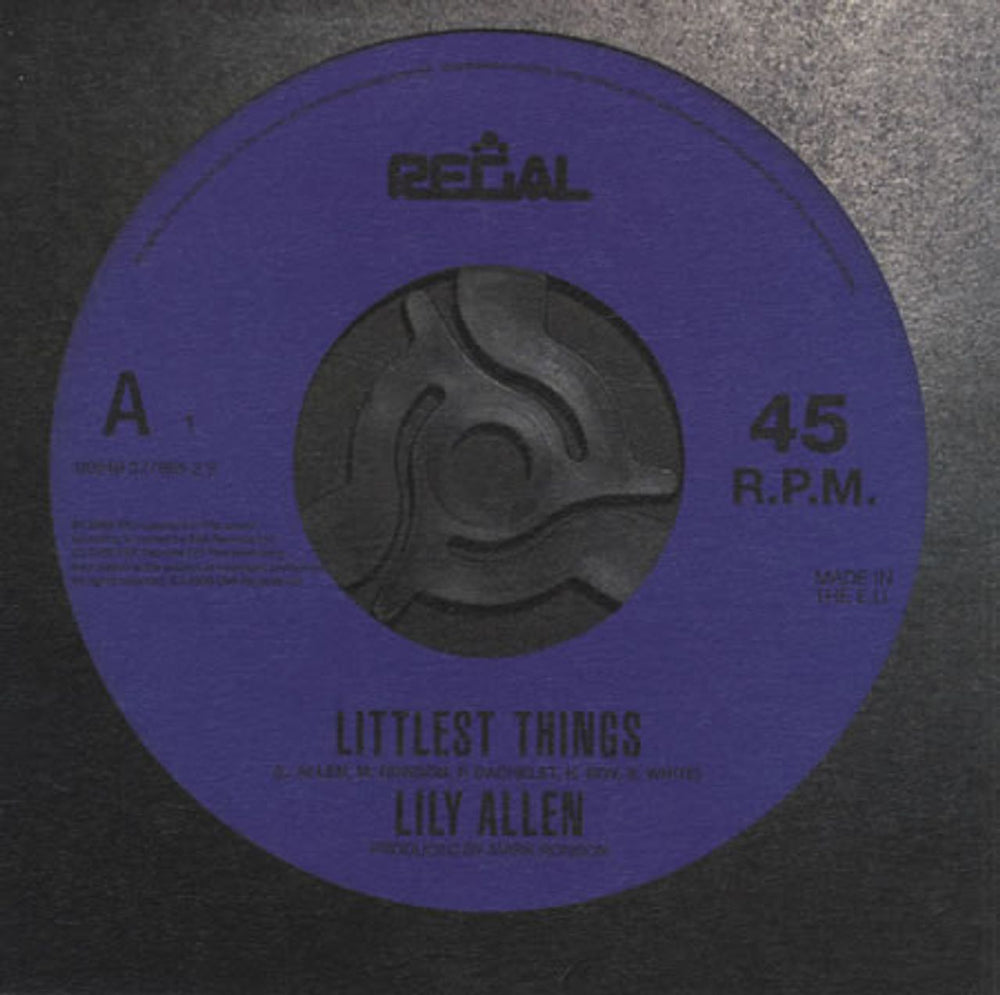 Lily Allen Littlest Things UK Promo CD single (CD5 / 5") LILY003