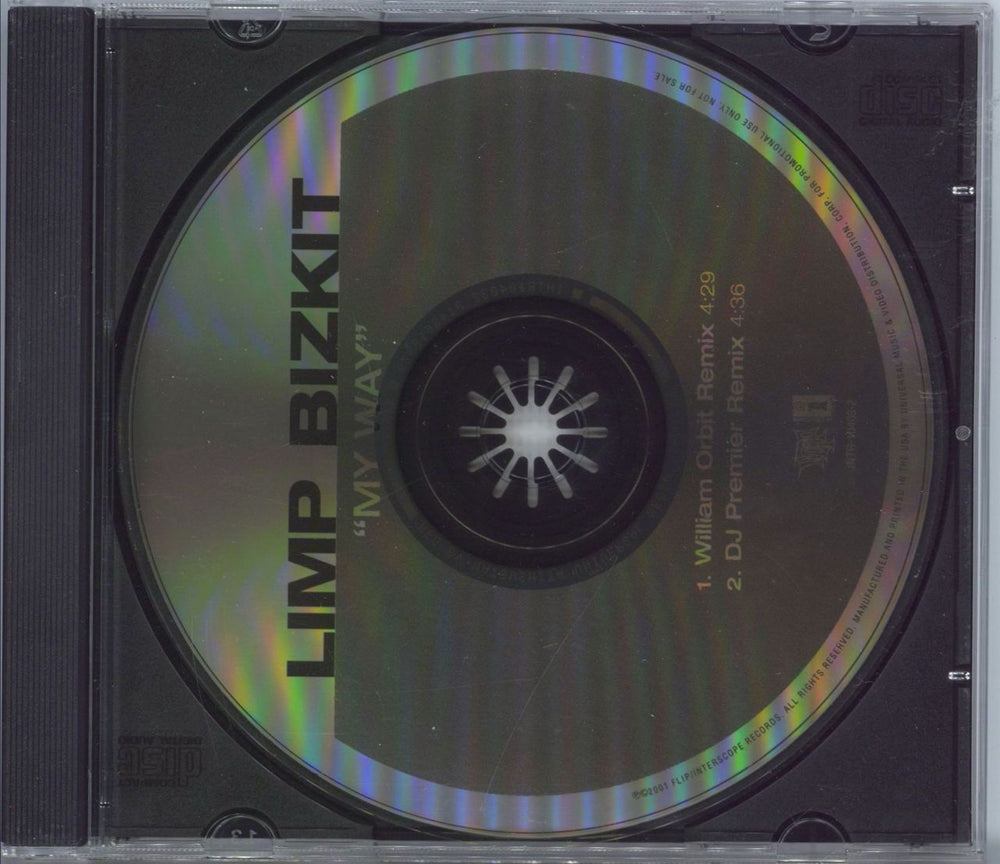 Limp Bizkit My Way - 2 track promo US Promo CD single (CD5 / 5") INTR-10403-2