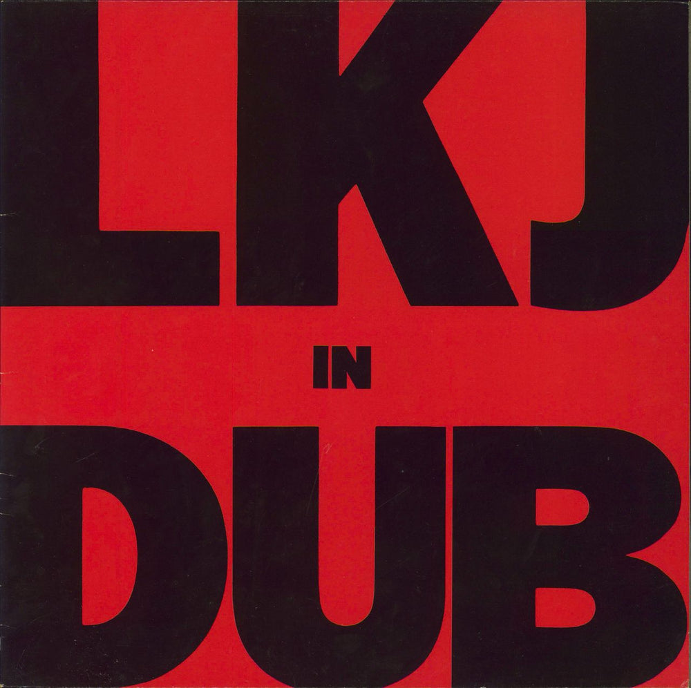 Linton Kwesi Johnson LKJ In Dub - EX UK vinyl LP album (LP record) ILPS9650