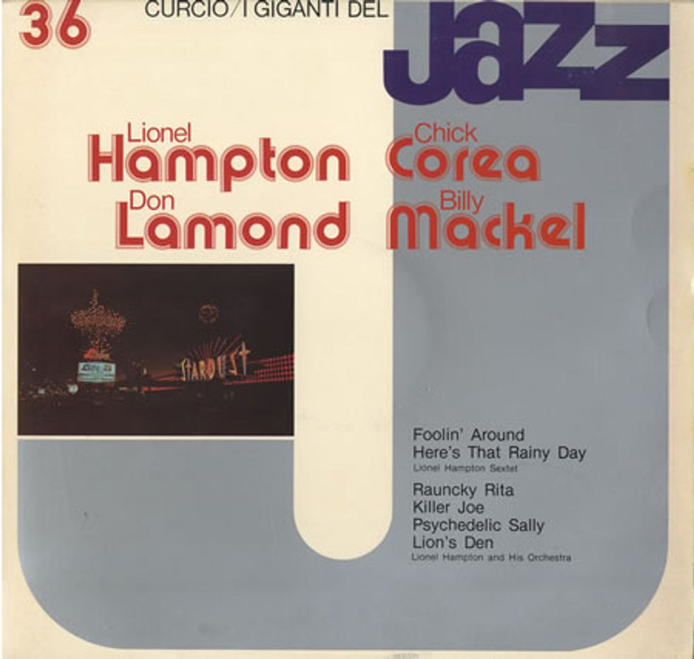 Lionel Hampton I Giganti Del Jazz #36 Italian vinyl LP album (LP record) GJ-36