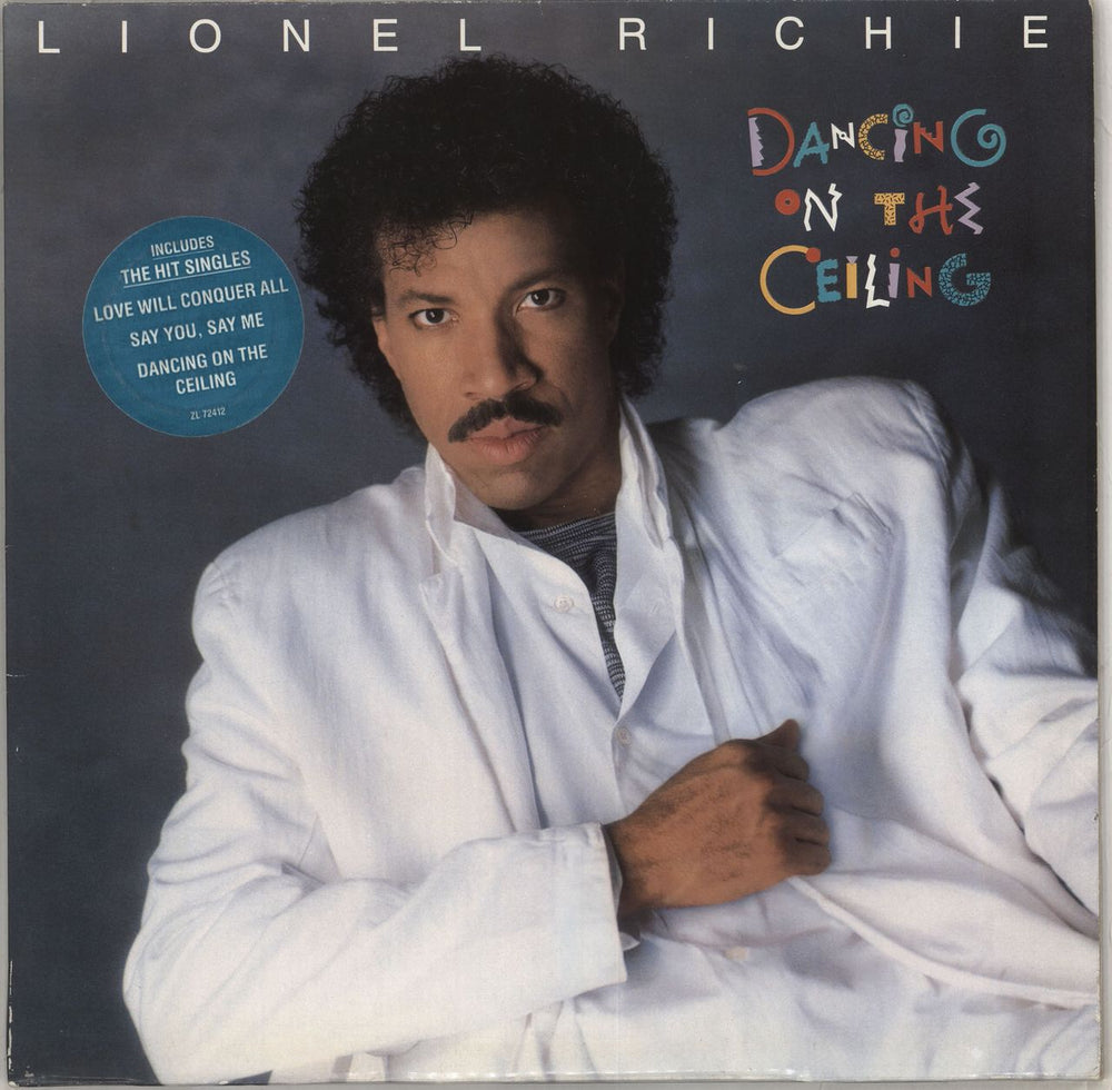 Lionel Richie Dancing On The Ceiling - Blue Sticker German vinyl LP album (LP record) ZL72412