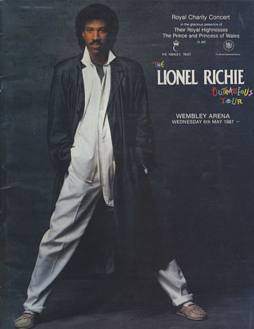 Lionel Richie The Lionel Richie Outrageous Tour UK tour programme TOUR PROGRAMME