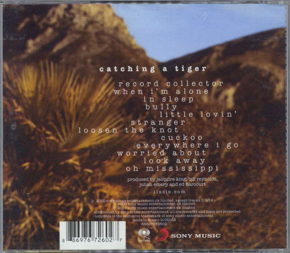 Lissie Catching A Tiger UK CD album (CDLP) 886976726027