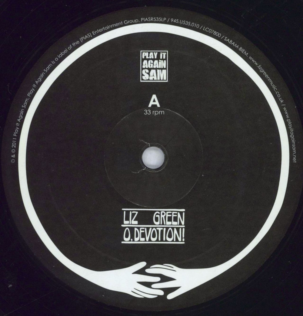 Liz Green O, Devotion! UK vinyl LP album (LP record) L8-LPOD825557