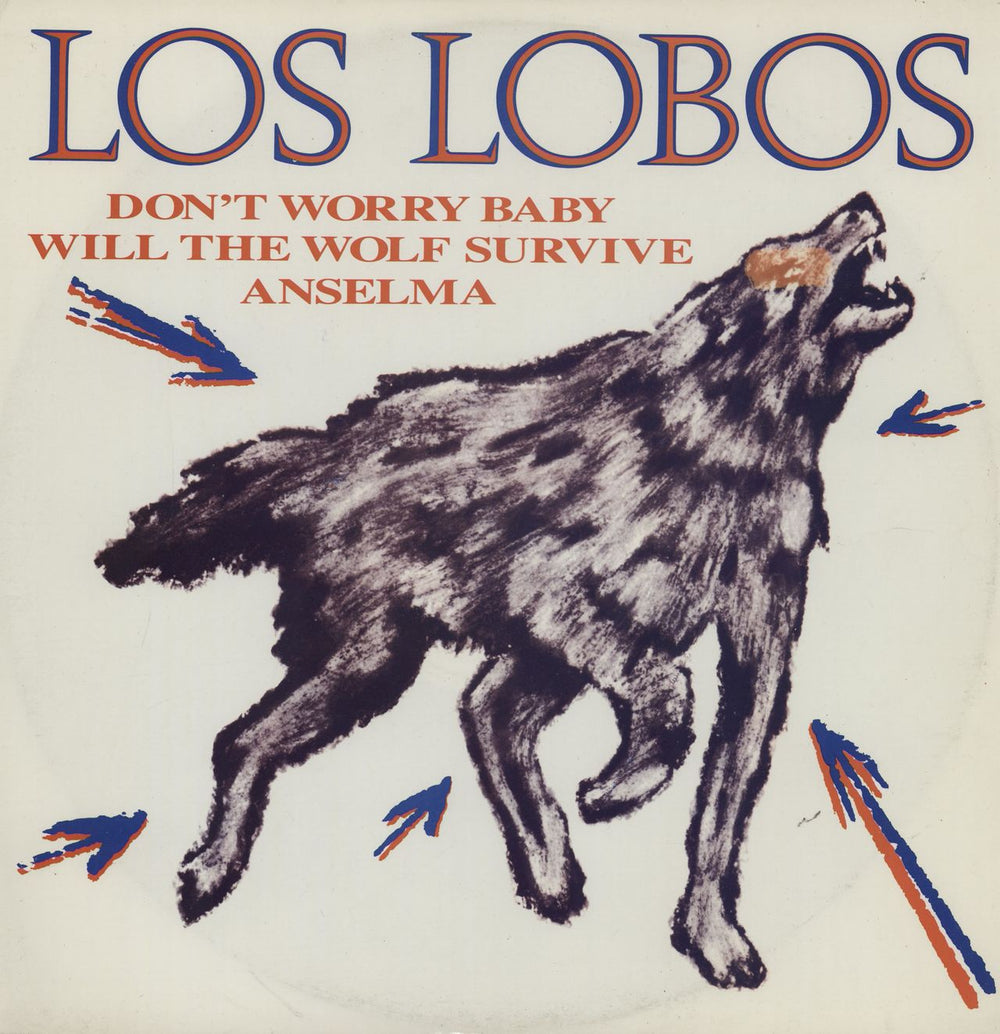 Los Lobos Don't Worry Baby UK 12" vinyl single (12 inch record / Maxi-single) LASHX4