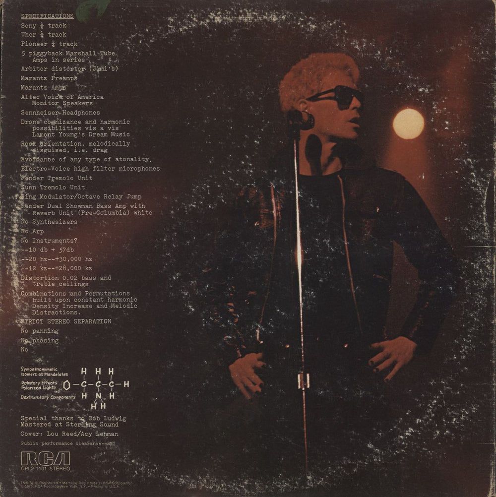 Lou Reed Metal Machine Music US 2-LP vinyl record set (Double LP Album)