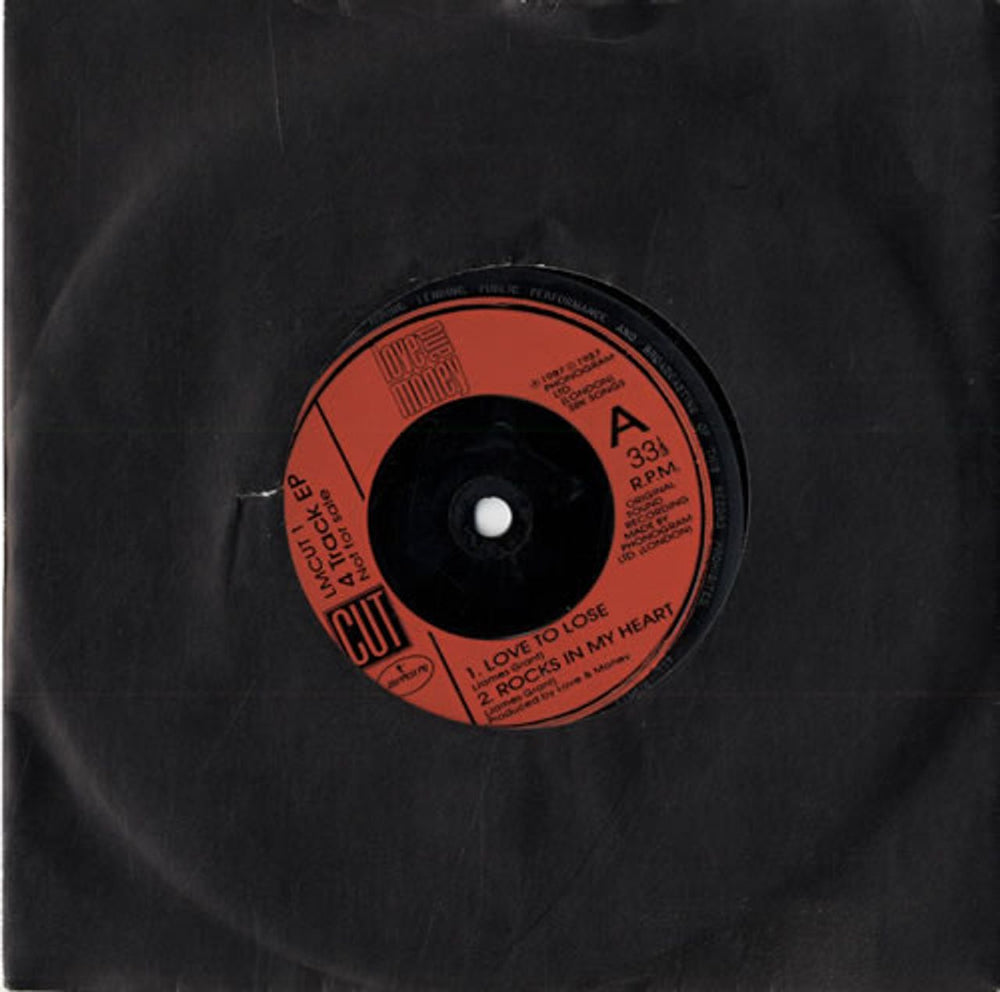 Love And Money 4 Track EP UK Promo 7" vinyl single (7 inch record / 45) LMCUT1