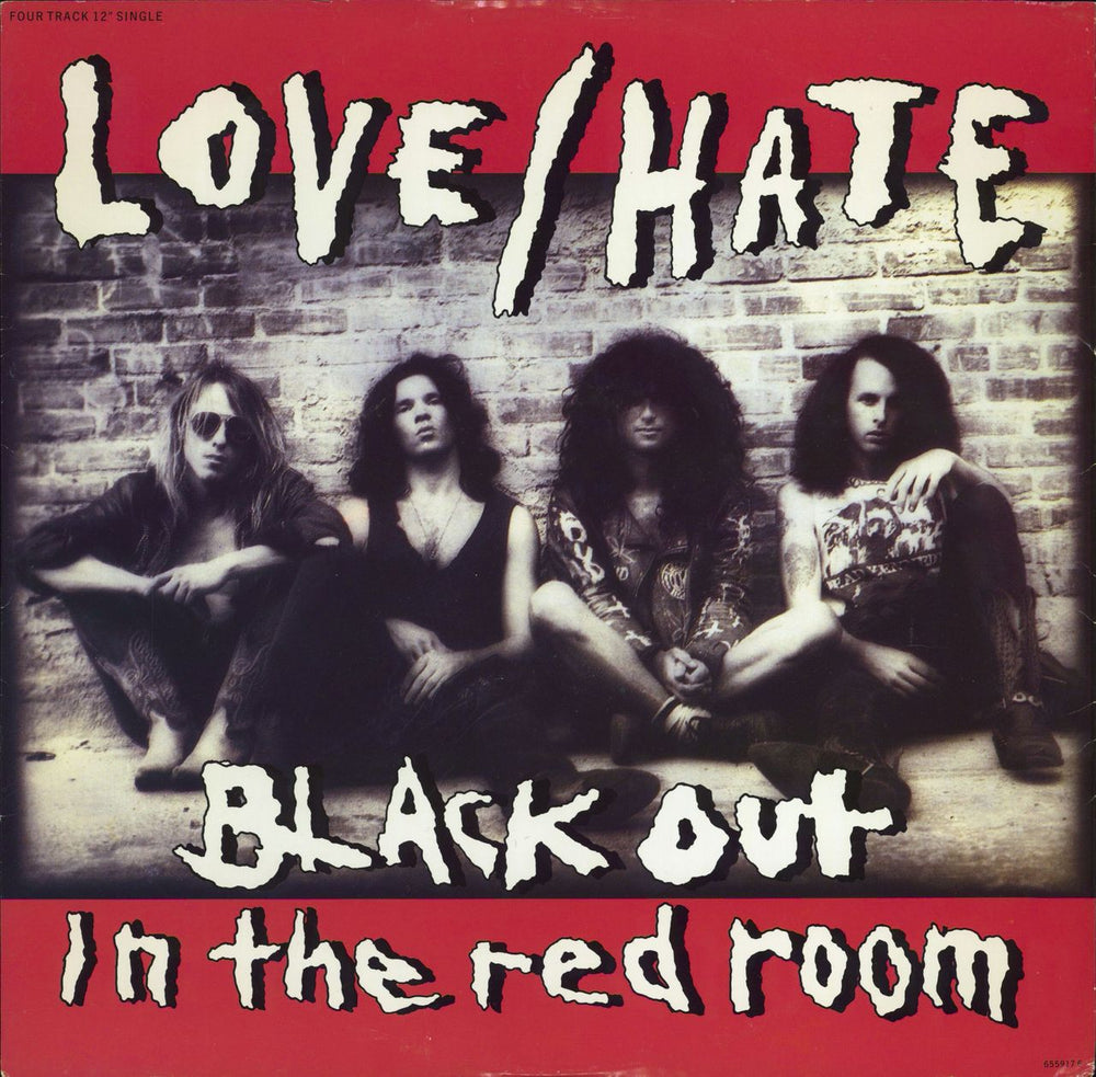 Love/Hate Black Out In The Red Room UK 12" vinyl single (12 inch record / Maxi-single) 6559176