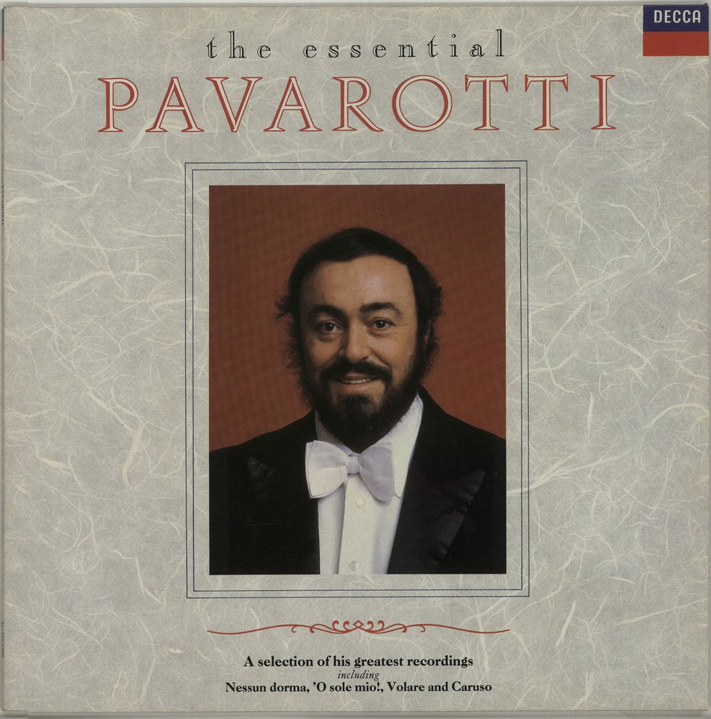 Luciano Pavarotti The Essential Pavarotti UK vinyl LP album (LP record) 430210-1