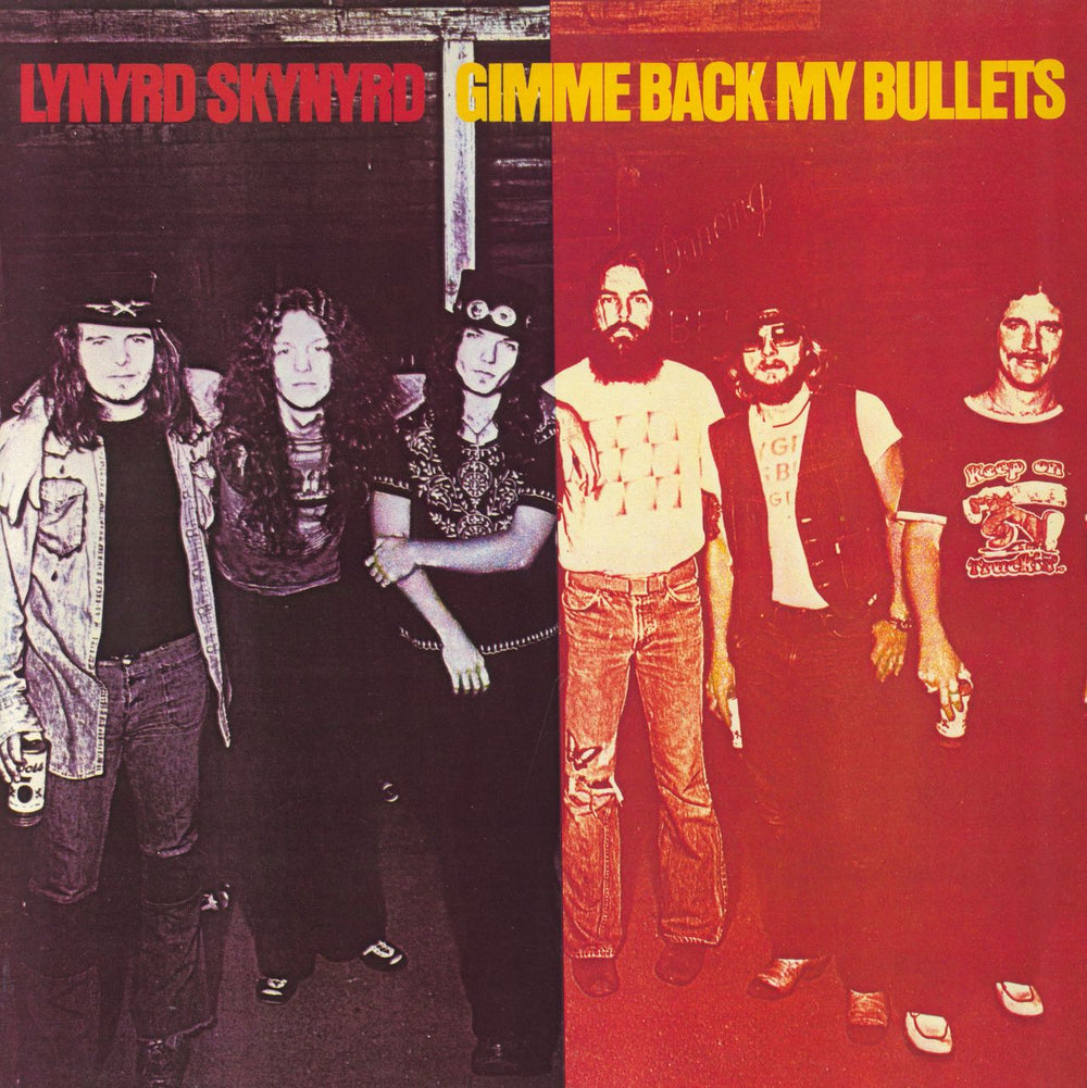 Lynyrd Skynyrd Gimme Back My Bullets - Cat no Stickered UK vinyl LP album (LP record) MCL1653