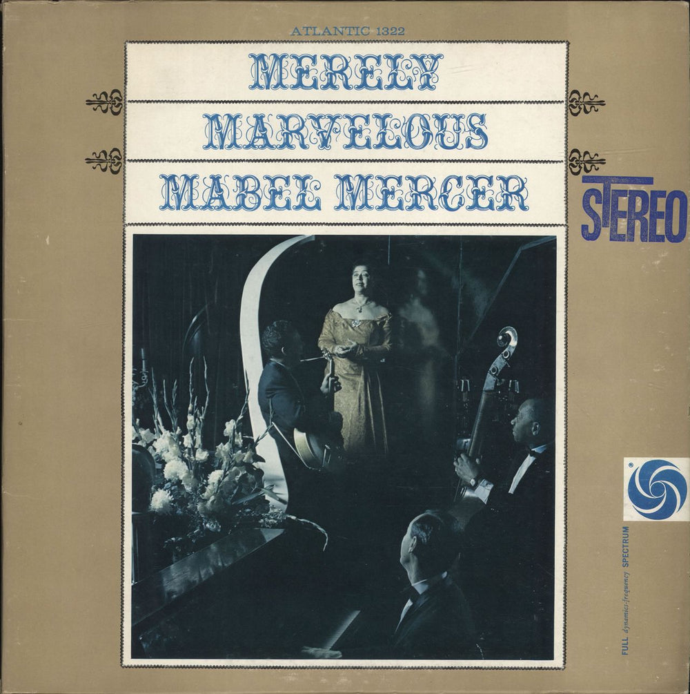 Mabel Mercer Merely Marvelous US vinyl LP album (LP record) SD-1322