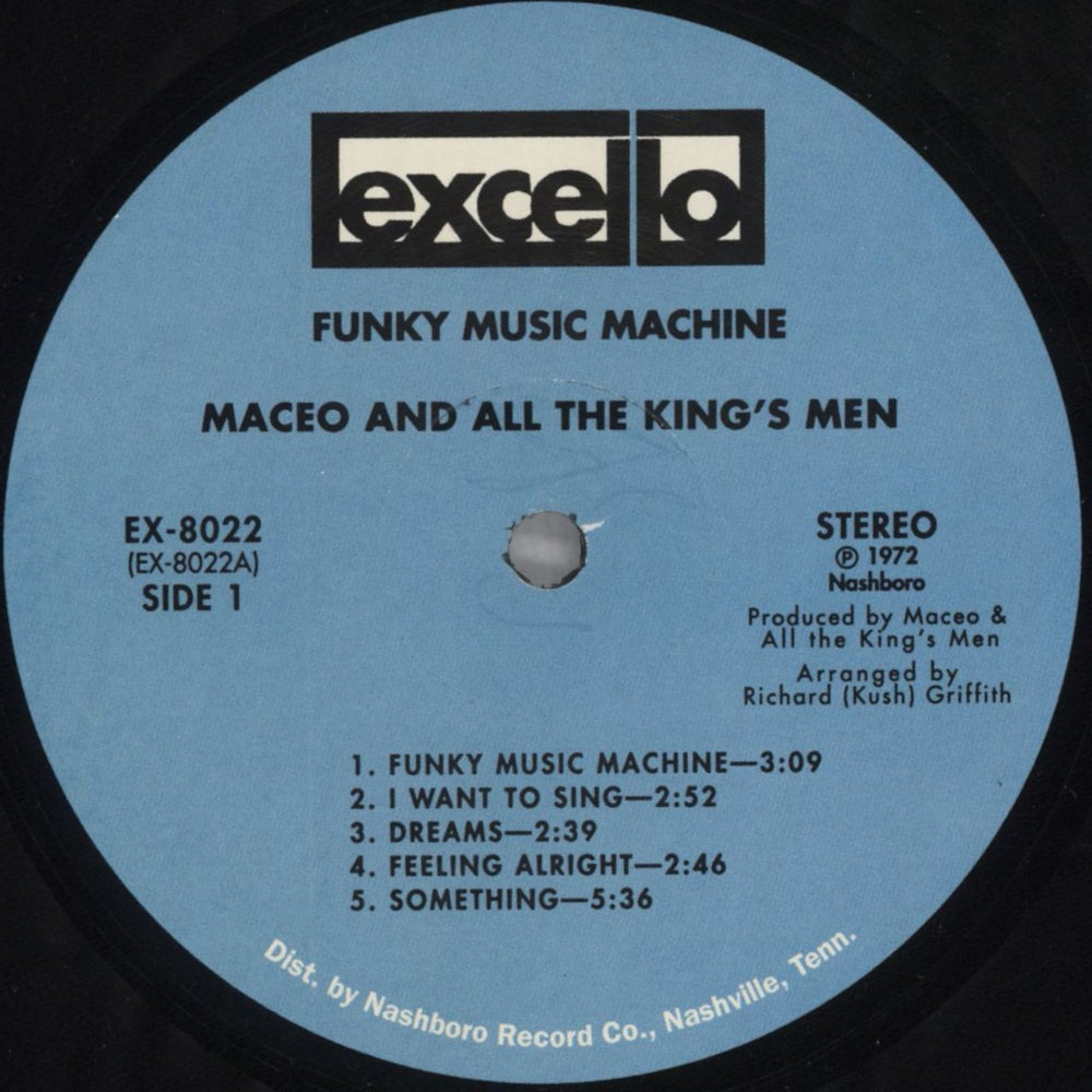 Maceo & The Macks Funky Music Machine + Opened Shrink US vinyl LP album (LP record) CKSLPFU824423