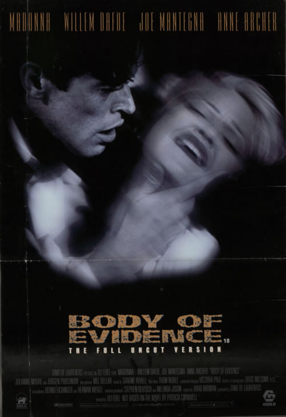 Madonna Body Of Evidence - The Full Uncut Version UK Promo poster 20 X 13.5