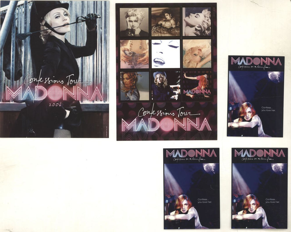 Madonna Confessions Tour + Postcards Etc UK tour programme MADTRCO476658