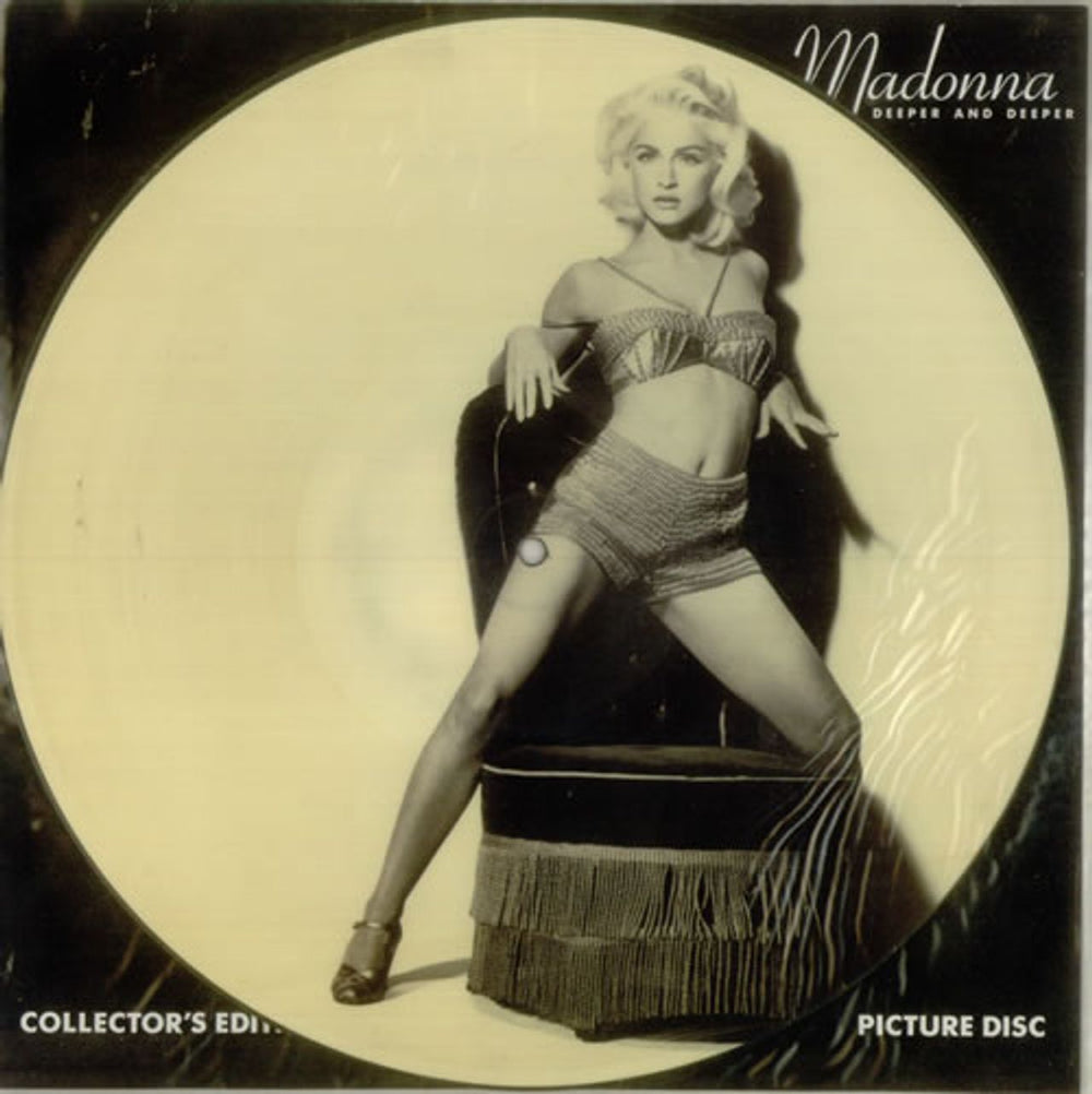 Madonna Deeper And Deeper - EX UK 12" vinyl picture disc (12 inch picture record) W0146TP