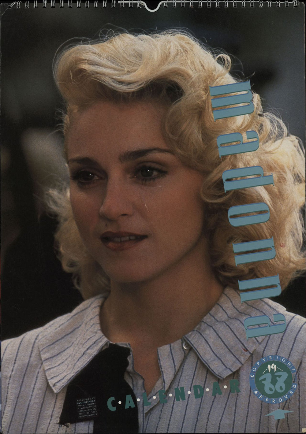 Madonna Quantity of Five Calendars UK calendar N/AV