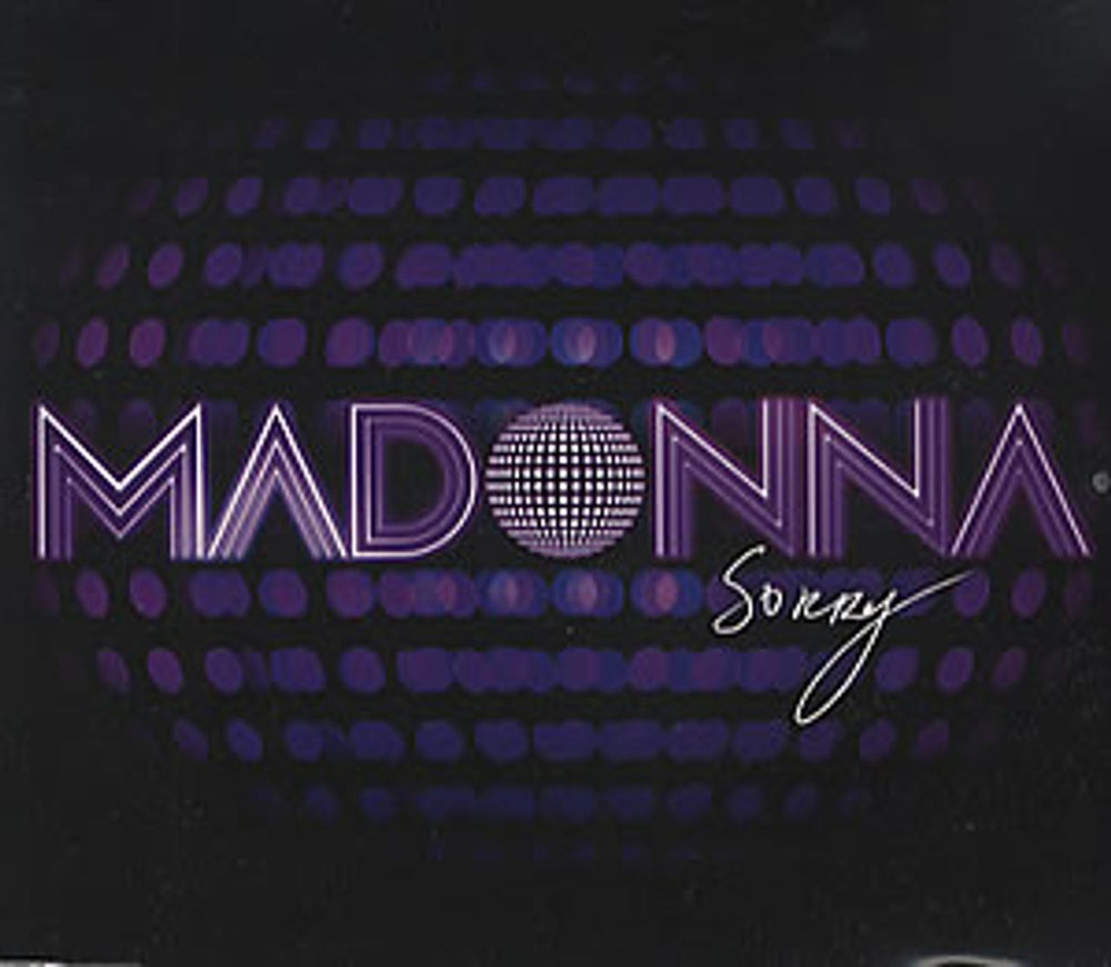 Madonna Sorry UK Promo CD single (CD5 / 5") PR015696