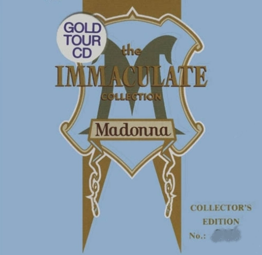 Madonna The Immaculate Collection - Gold Tour CD Australian CD album (CDLP) 7599-26440-2