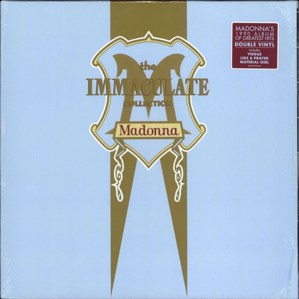 Madonna The Immaculate Collection - Shrink UK 2-LP vinyl record set (Double LP Album) 603497859344