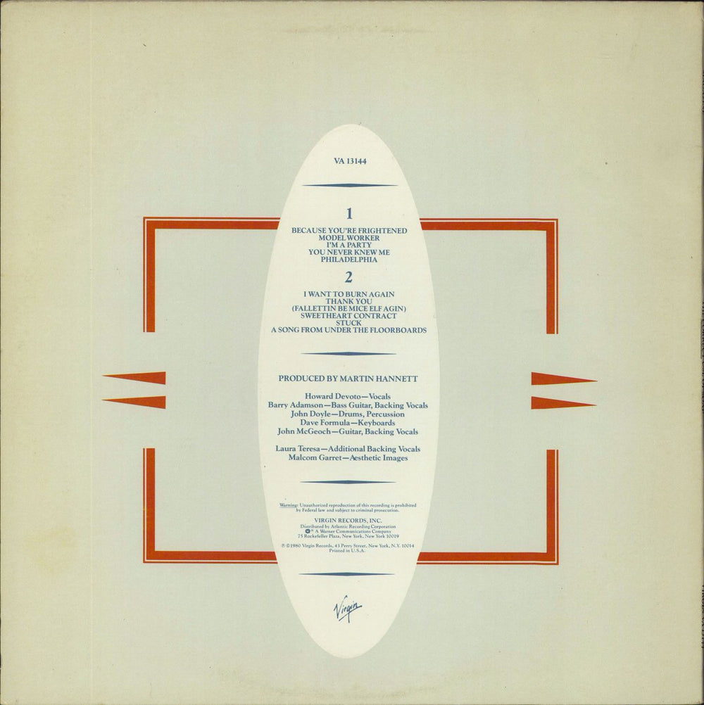 Magazine The Correct Use Of Soap US vinyl LP album (LP record)