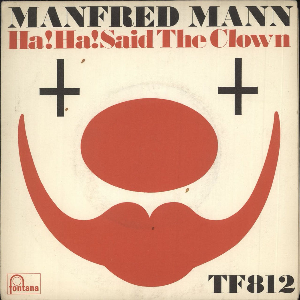 Manfred Mann Ha! Ha! Said The Clown + Sleeve UK 7" vinyl single (7 inch record / 45) TF812