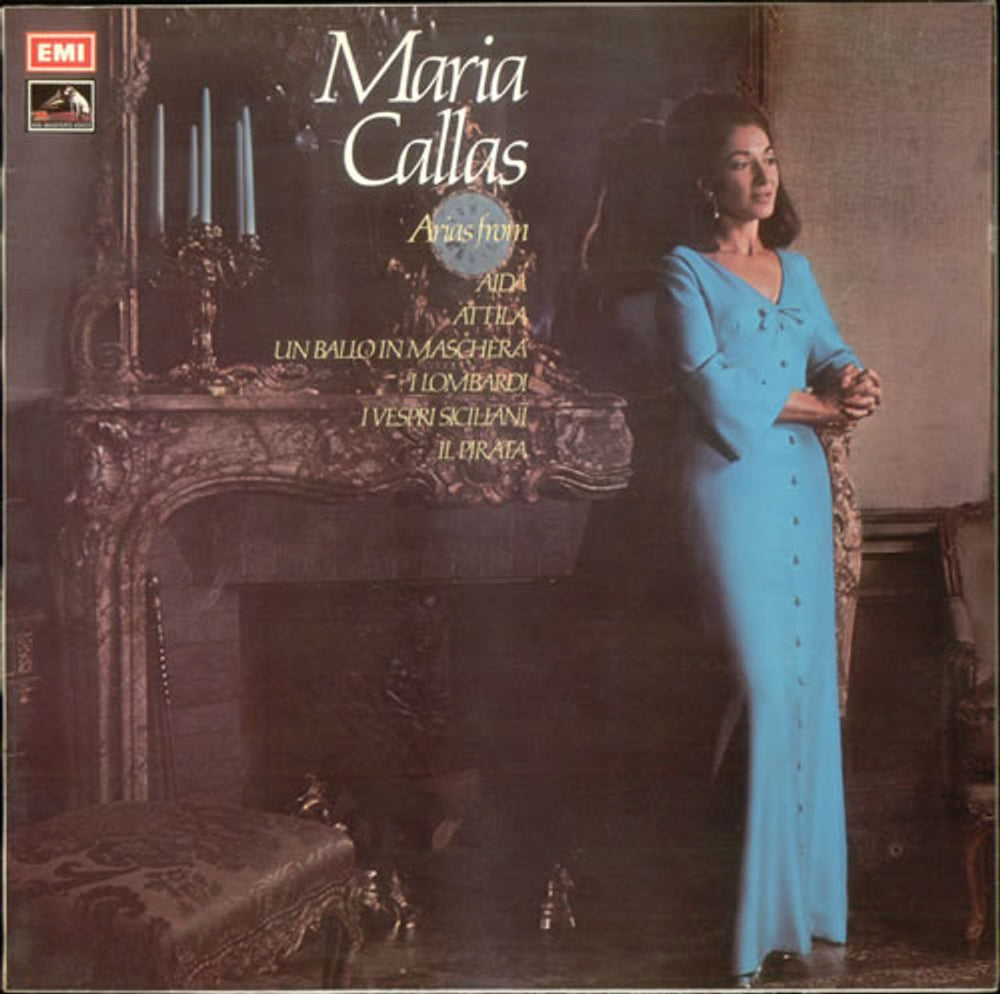 Maria Callas Arias from Aida, Un Ballo in Maschere, I Vespri Siciliani... UK vinyl LP album (LP record) ASD2791