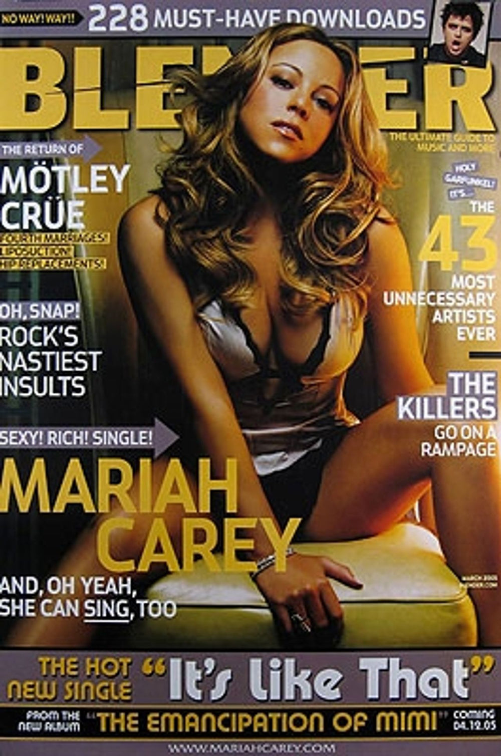 Mariah Carey Blender US poster PROMO POSTER