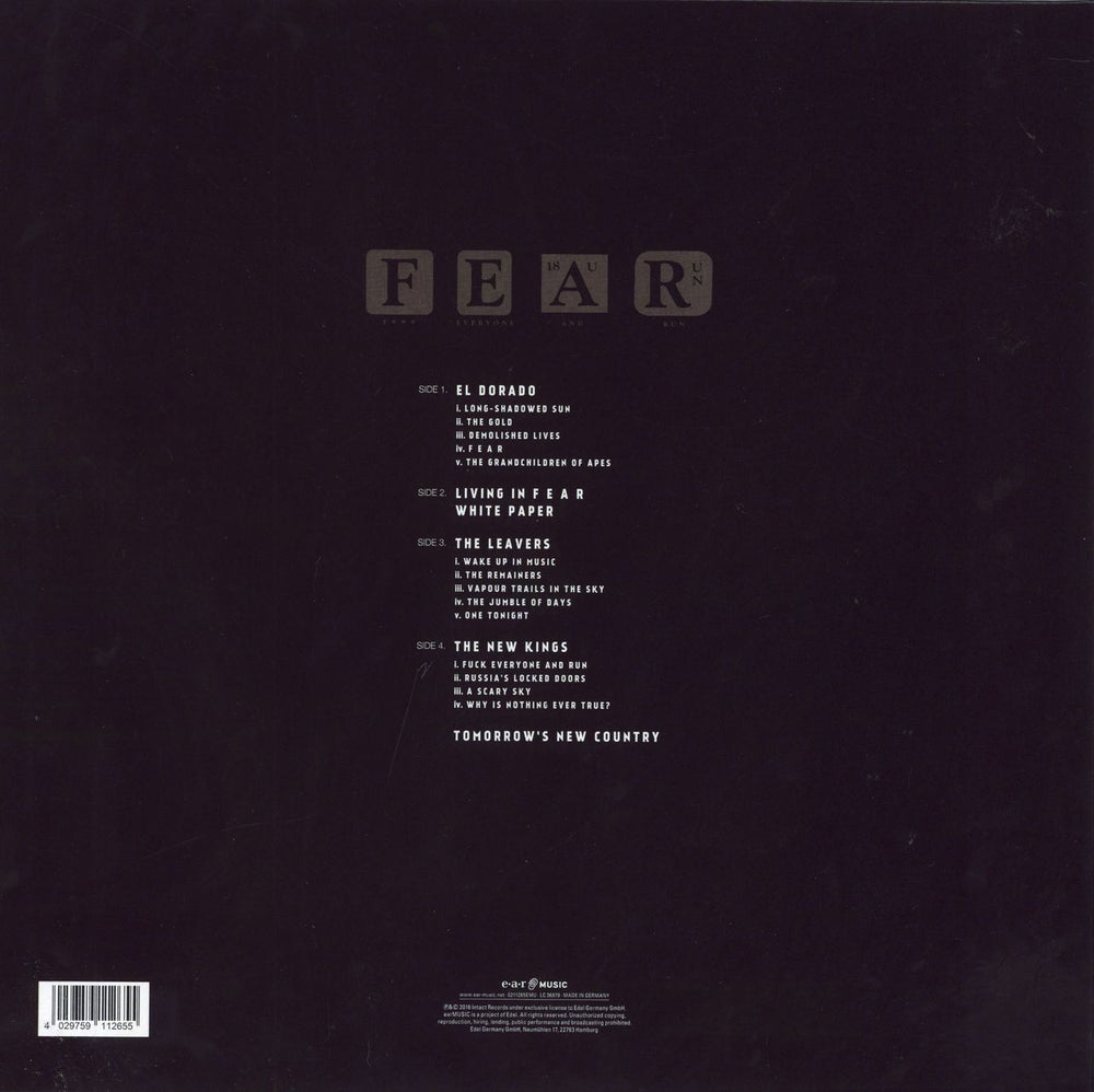 Marillion FEAR (F*** Everyone And Run) UK 2-LP vinyl record set (Double LP Album) 4029759112655