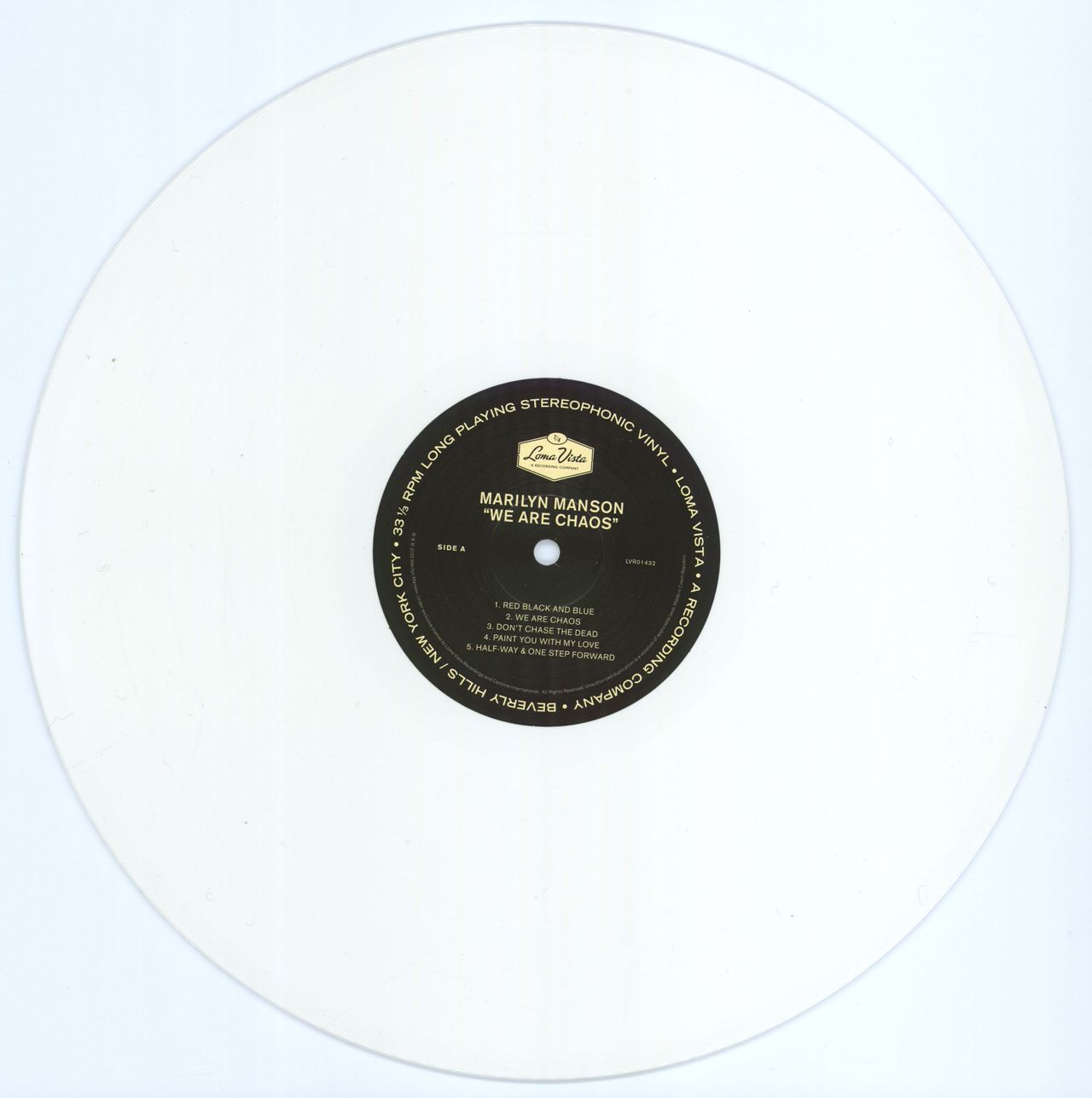 evigt Misvisende tilpasningsevne Marilyn Manson We Are Chaos - White Vinyl + Poster UK Vinyl LP —  RareVinyl.com