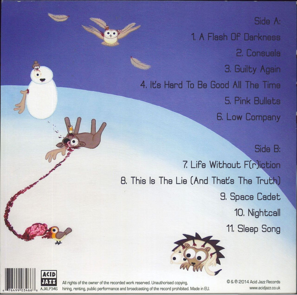 Mark Morriss A Flash Of Darkness - Purple Vinyl UK vinyl LP album (LP record) 676499034668