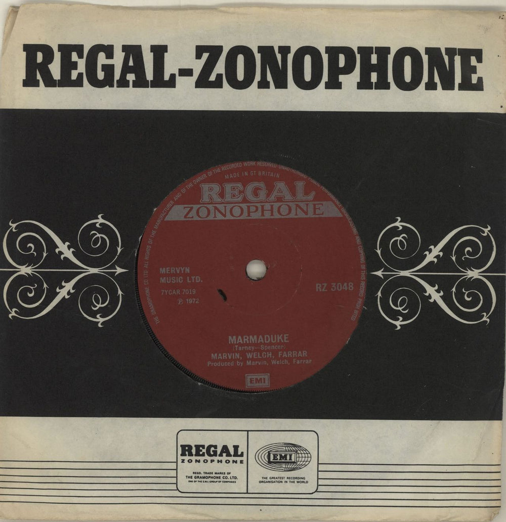 Marvin Welch & Farrar Marmaduke UK 7" vinyl single (7 inch record / 45) RZ3048