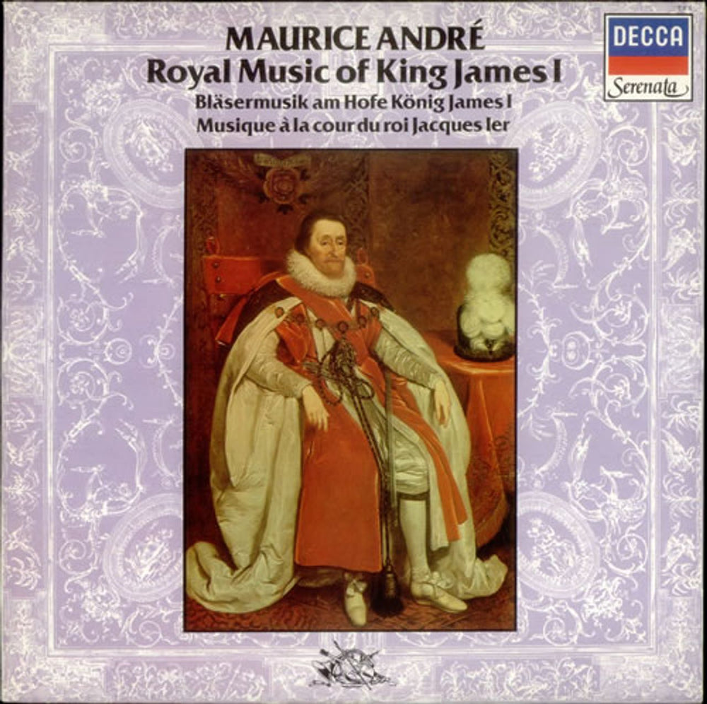 Maurice André Royal Music of King James I UK vinyl LP album (LP record) SA4