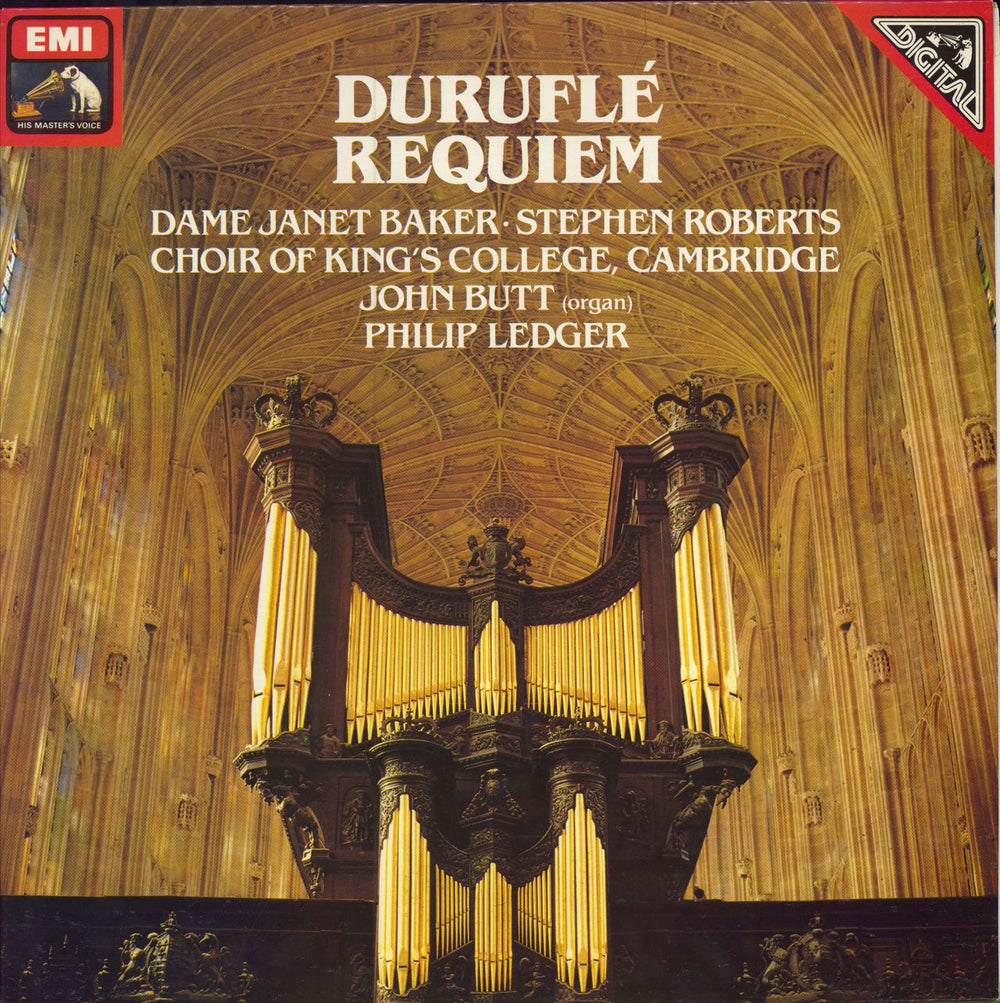 Maurice Duruflé Requiem / Two Motets UK vinyl LP album (LP record) ASD4086