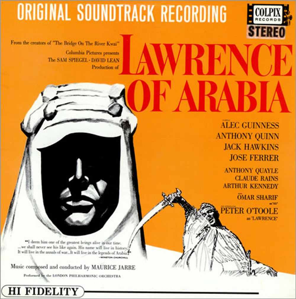 Maurice Jarre Lawrence Of Arabia UK vinyl LP album (LP record) NSPL93001