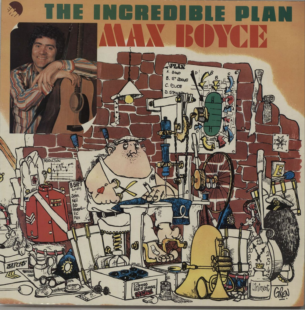 Max Boyce The Incredible Plan UK vinyl LP album (LP record) MB102