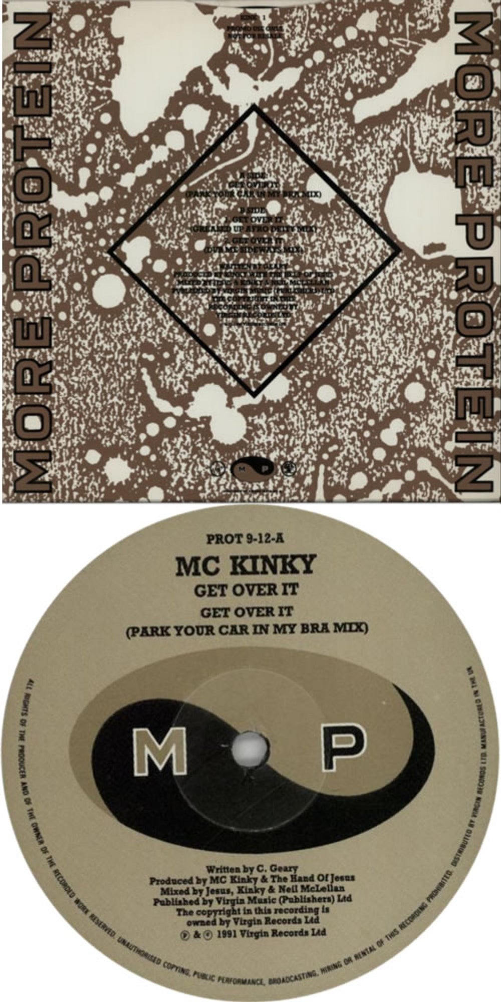 MC Kinky Get Over It UK Promo 12" vinyl single (12 inch record / Maxi-single) NTB12GE616566