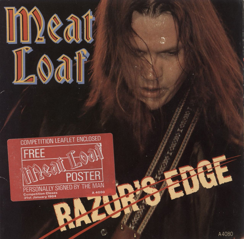 Meat Loaf Razor's Edge - Hype Stickered UK 7" vinyl single (7 inch record / 45) A4080