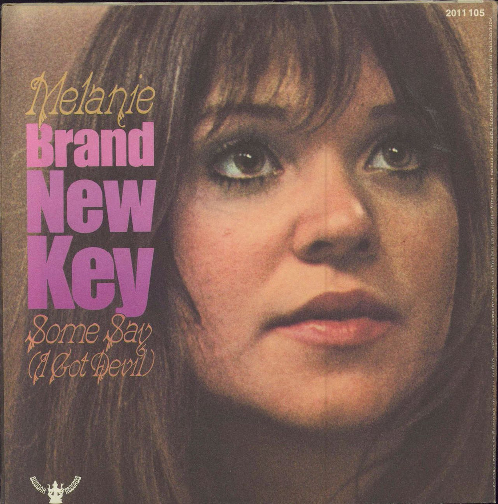 Melanie Brand New Key + Sleeve German 7" vinyl single (7 inch record / 45)