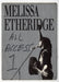 Melissa Etheridge Tour Pass UK tour pass TOUR PASS