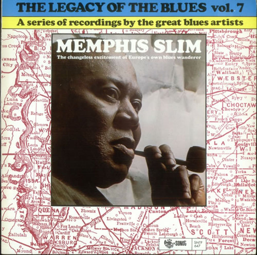 Memphis Slim The Legacy Of The Blues Vol. 7 UK vinyl LP album (LP record) SNTF647