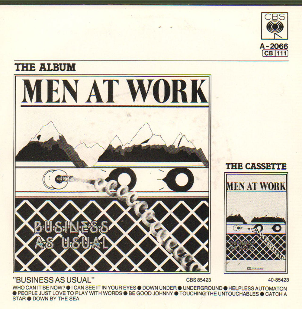 Men At Work Down Under Dutch Promo 7" vinyl single (7 inch record / 45) MEN07DO661520